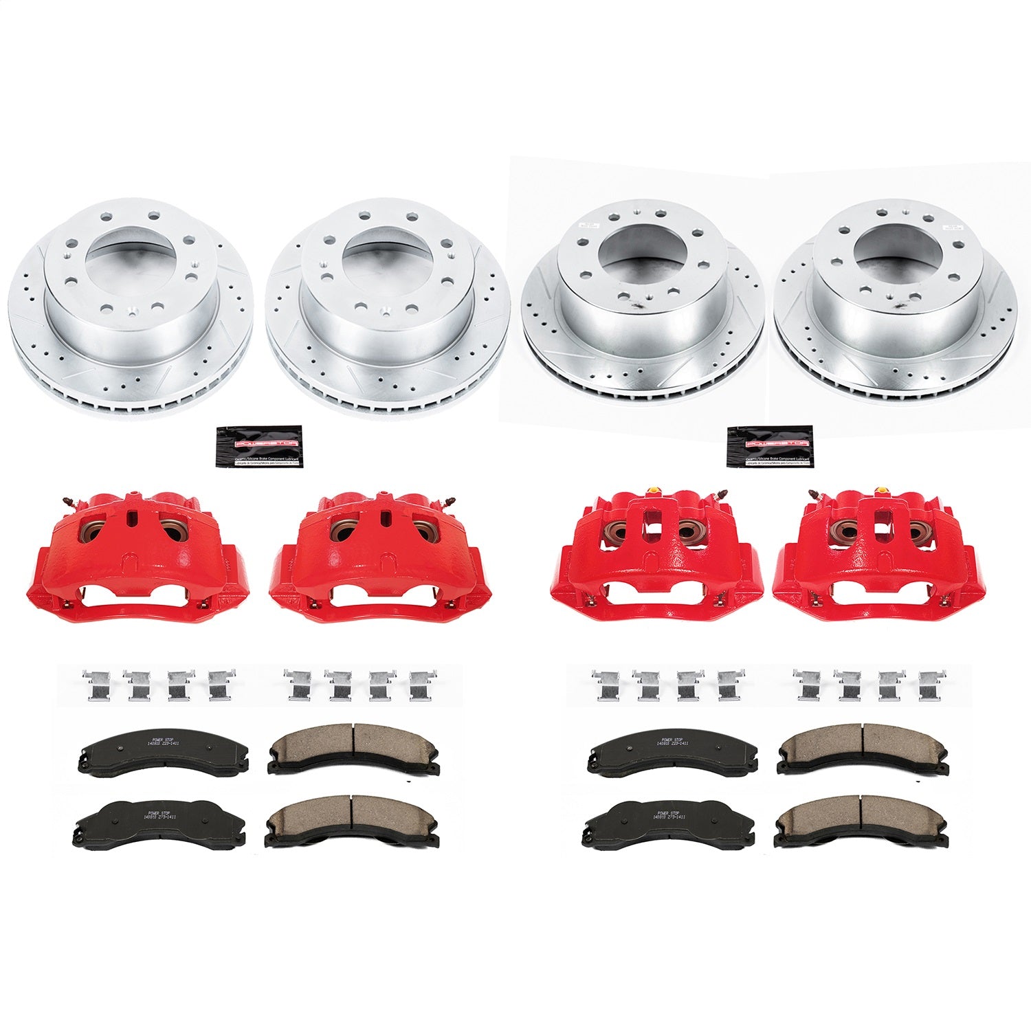 PowerStop Front & Rear Z23 Evolution Kit w/ Calipers | Chevrolet Silverado 2500 HD (2011) (KC5561)