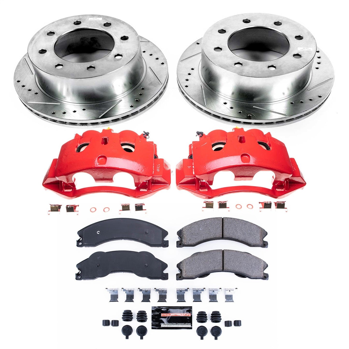 PowerStop Rear Z23 Evolution Brake Kit w/ Calipers | Chevrolet Silverado 3500 HD (11-19) (KC5562)