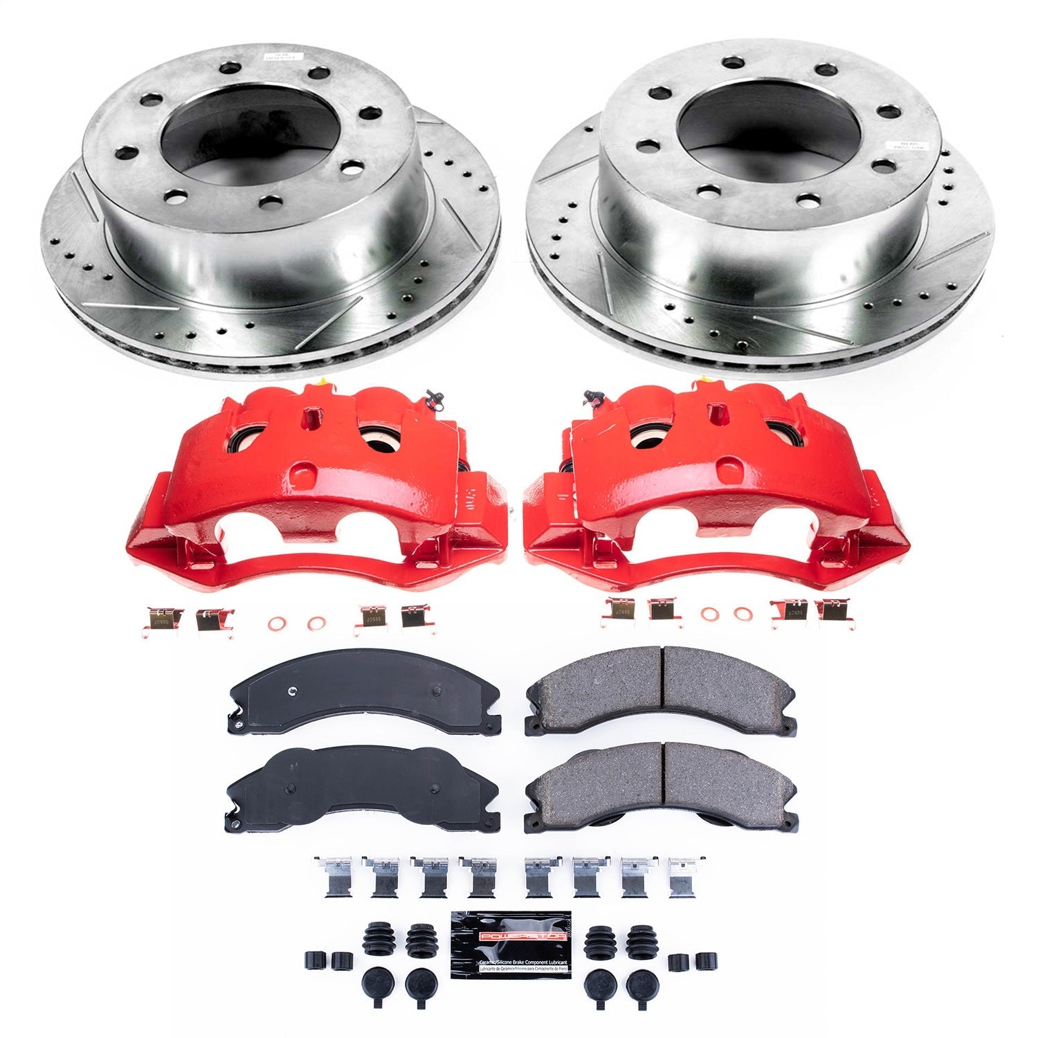 PowerStop Rear Z23 Evolution Brake Kit w/ Calipers | Chevrolet Silverado 3500 HD (11-19) (KC5562)