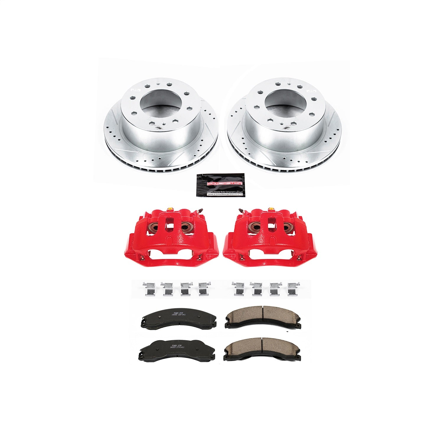 PowerStop Rear Z23 Evolution Brake Kit w/ Calipers | Chevrolet Silverado 2500 HD (11-14) (KC5563)