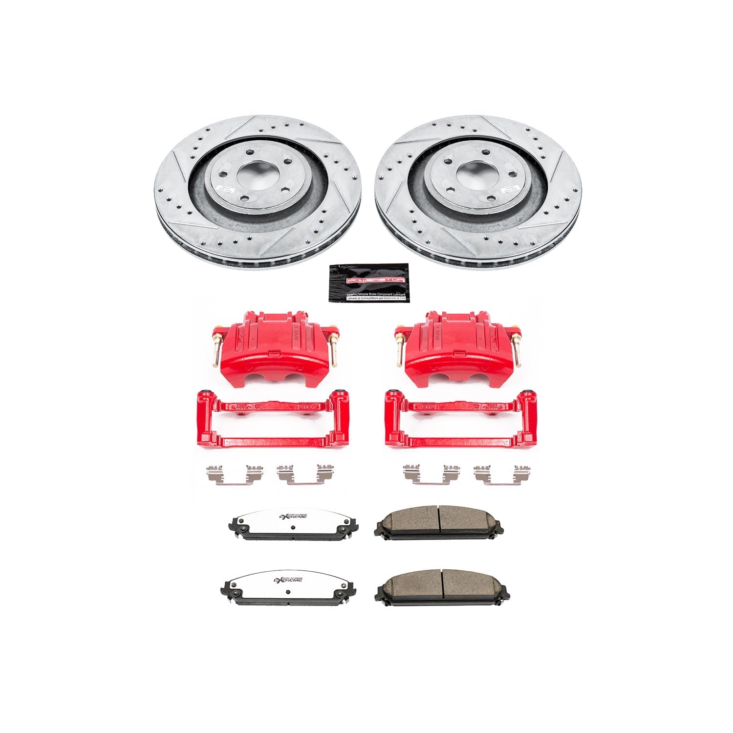 PowerStop Front Z26 Street Warrior Brake Kit w/ Calipers | Dodge Caliber (08-09) (KC5565-26)