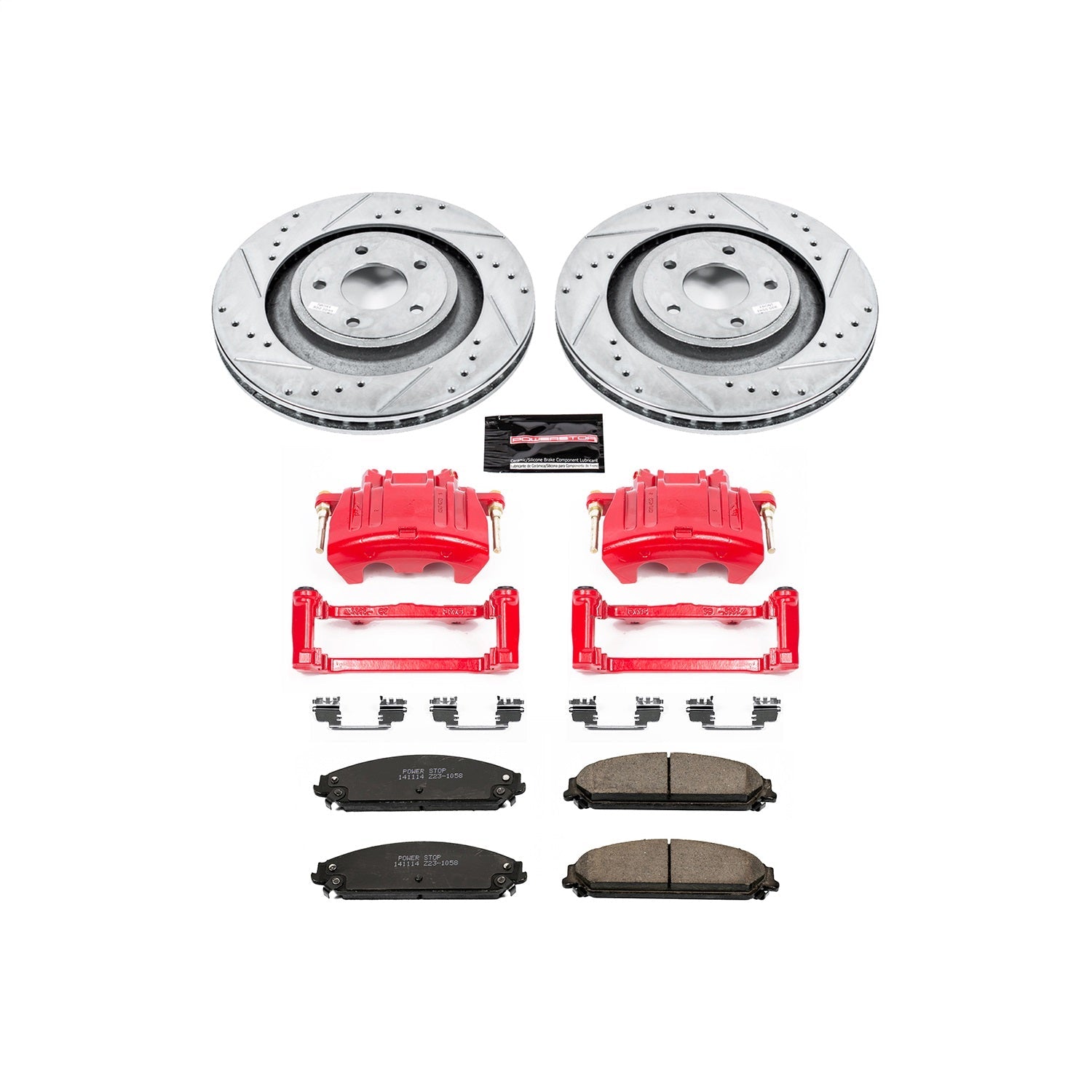 PowerStop Front Z23 Evolution Sport Brake Kit w/ Calipers | Dodge Caliber (08-09) (KC5565)