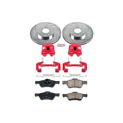 PowerStop Front Z23 Evolution Sport Brake Kit w/ Calipers | Ford Escape (10-12) (KC5571)
