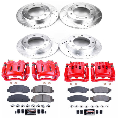 PowerStop Front & Rear Z23 Evolution Brake Kit w/ Calipers | Ford F-350 Super Duty (10) (KC5573)