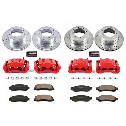 PowerStop Front & Rear Z23 Evolution Brake Kit w/ Calipers | Ford F-350 Super Duty (10-11) (KC5574)