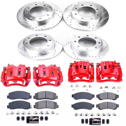 PowerStop Front & Rear Z23 Evolution Brake Kit w/ Calipers | Ford F-250 Super Duty (10-11) (KC5575)