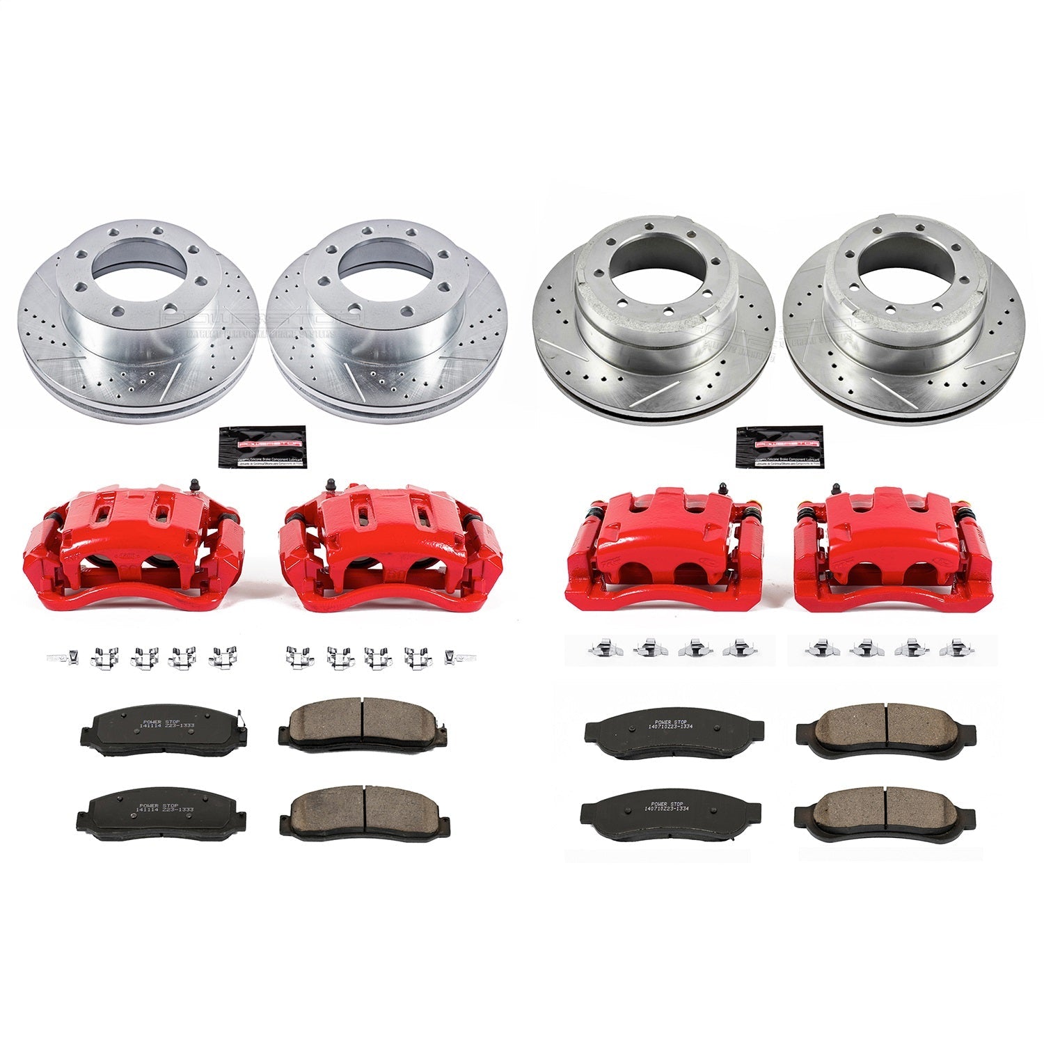 PowerStop Front & Rear Z23 Evolution Brake Kit w/ Calipers | Ford F-350 Super Duty (11) (KC5576)