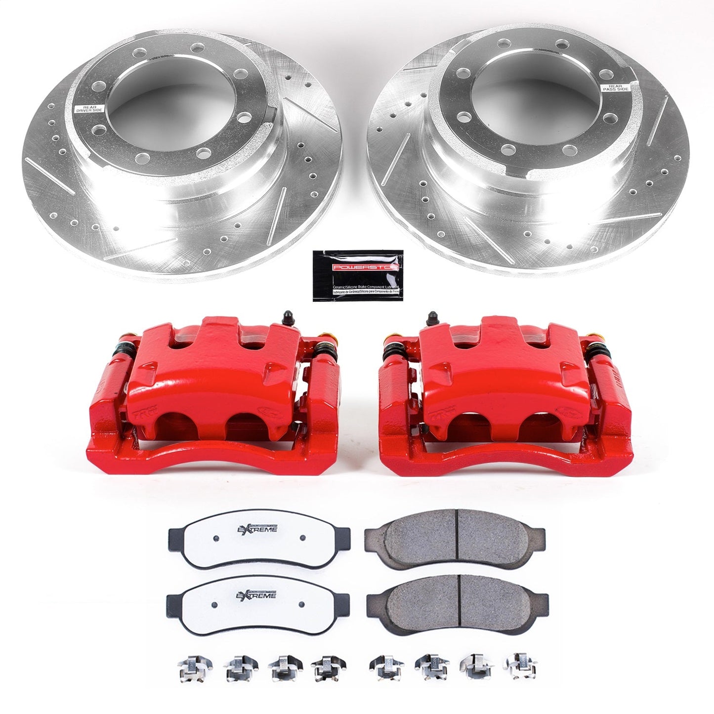 PowerStop Rear Z36 Truck & Tow Kit w/ Calipers | Ford F-450 Super Duty (10-12) (KC5579-36)