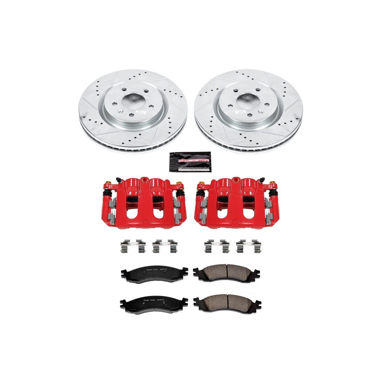 PowerStop Front Z23 Evolution Sport Brake Kit w/ Calipers | Ford Taurus (11-12) (KC5581)