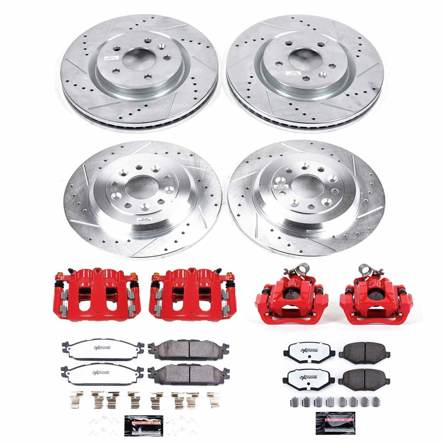 PowerStop Front & Rear Z36 Truck & Tow Brake Kit w/ Calipers | Ford Explorer (11-19) (KC5584-36)