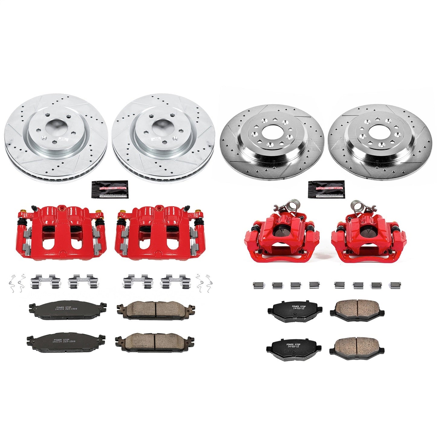 PowerStop Front & Rear Z23 Evolution Sport Brake Kit w/ Calipers | Ford Explorer (11-19) (KC5584)