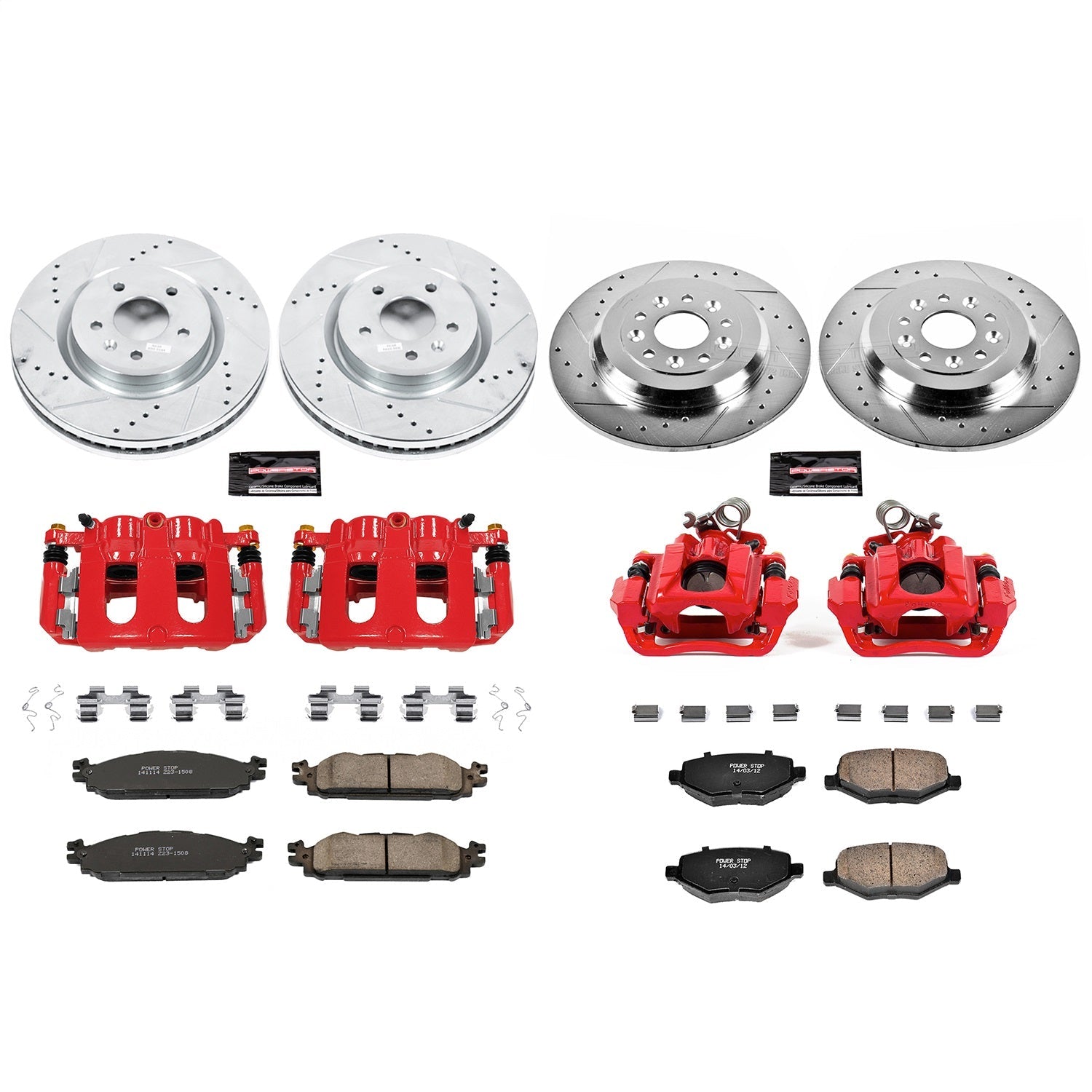 PowerStop Front & Rear Z23 Evolution Sport Brake Kit w/ Calipers | Ford Explorer (11-19) (KC5584)