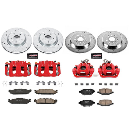 PowerStop Front & Rear Z23 Evolution Sport Brake Kit w/ Calipers | Ford Explorer (11-19) (KC5584)