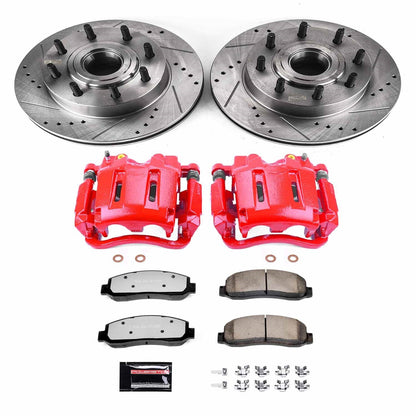 PowerStop Front Z36 Truck & Tow Brake Kit w/ Calipers | Ford F-250 Super Duty (07-08) (KC5585-36)