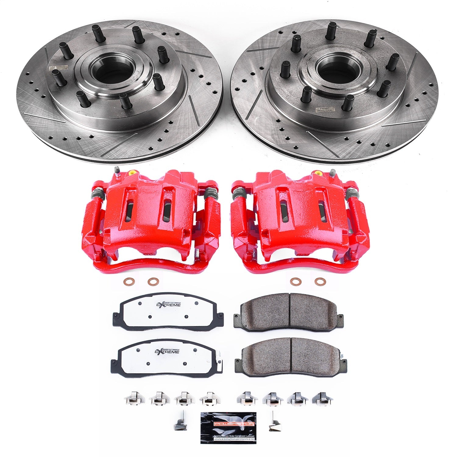 PowerStop Front Z36 Truck & Tow Brake Kit w/ Calipers | Ford F-250 Super Duty (09-11) (KC5588-36)
