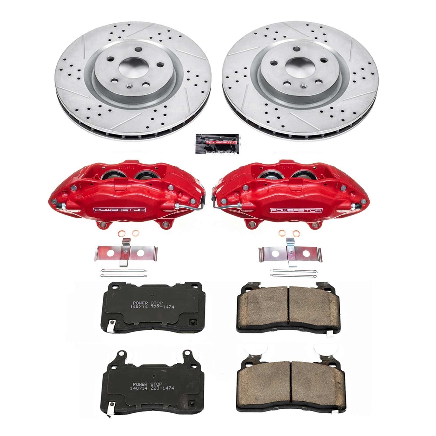 PowerStop Front Z23 Evolution Sport Brake Kit w/ Calipers | Chevrolet Camaro (10-15) (KC5602)