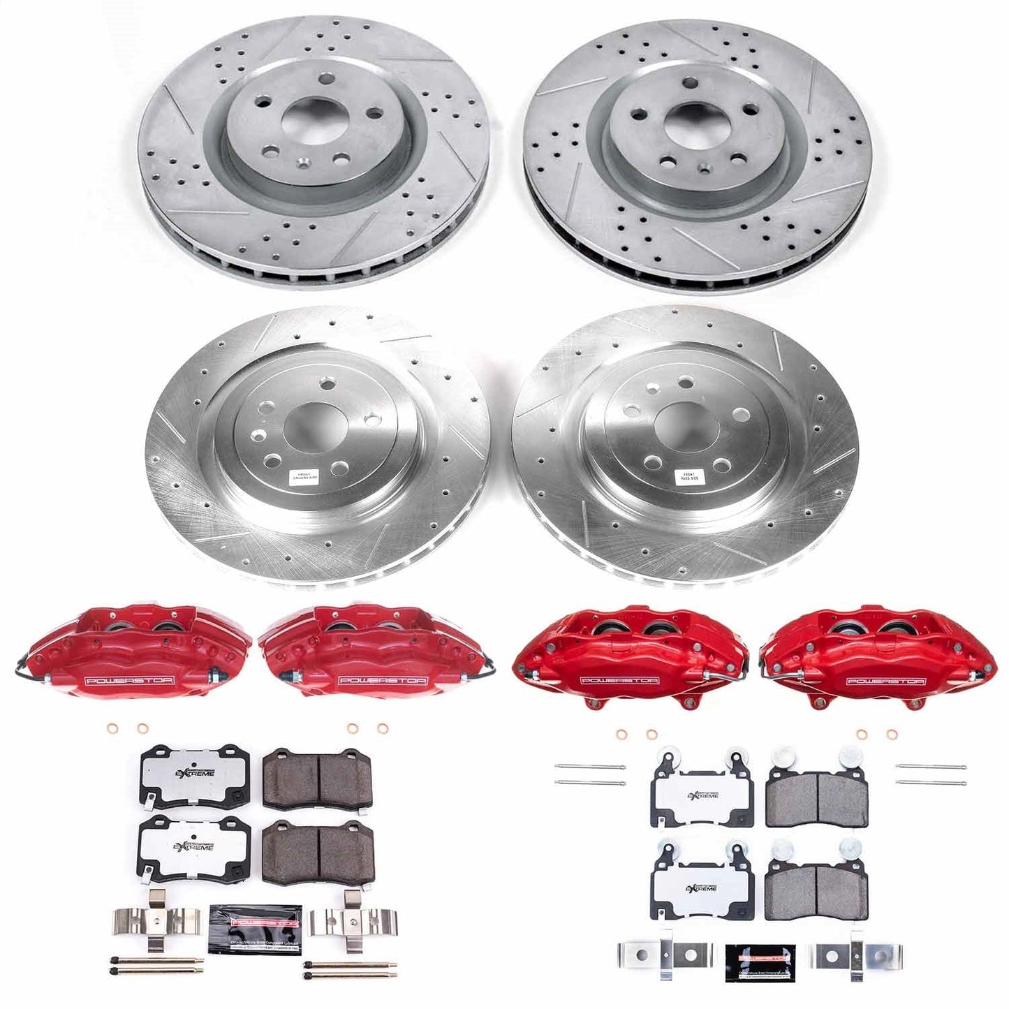 PowerStop Front and Rear Z26 Street Kit w/ Calipers | Chevrolet Camaro (10-15) (KC5603-26)