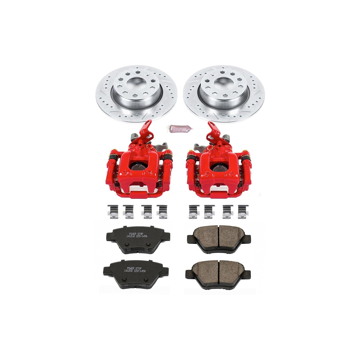PowerStop Rear Z23 Evolution Sport Brake Kit w/ Calipers | Audi A3 (10-12) (KC5667)