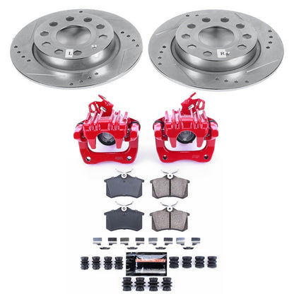 PowerStop Rear Z23 Evolution Sport Brake Kit w/ Calipers | Audi A3 (10-13) (KC5671)