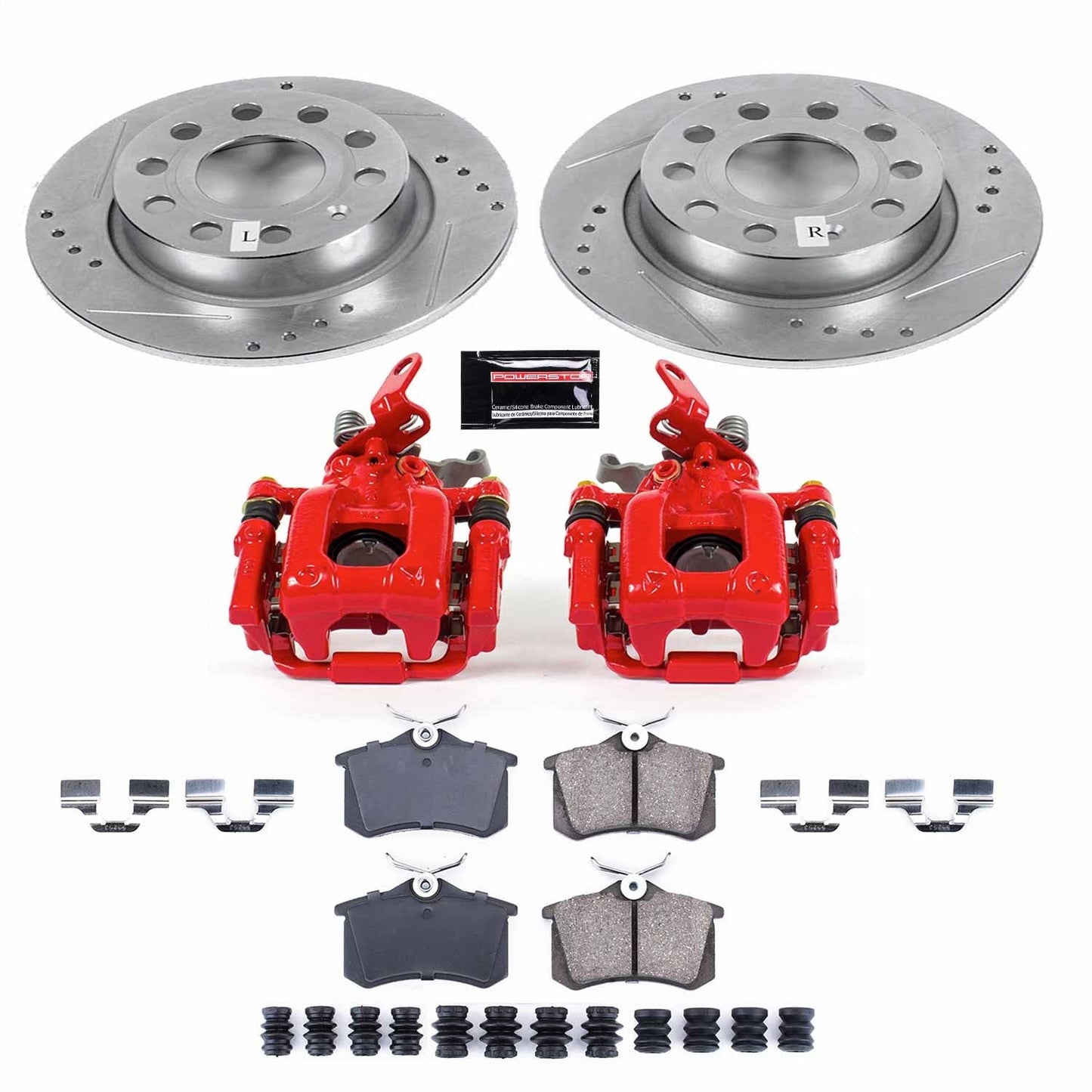 PowerStop Rear Z23 Evolution Sport Brake Kit w/ Calipers | Volkswagen Beetle (2019) (KC5671A)