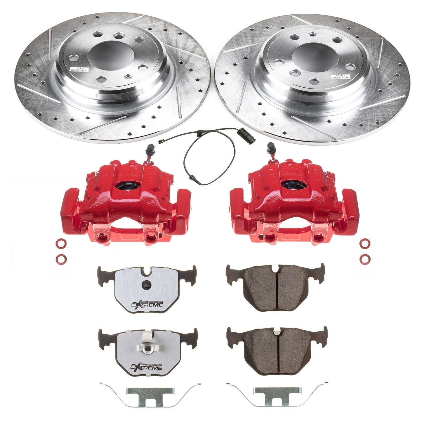 PowerStop Rear Z26 Street Warrior Brake Kit w/ Calipers | BMW 740i (95) (KC5711-26)