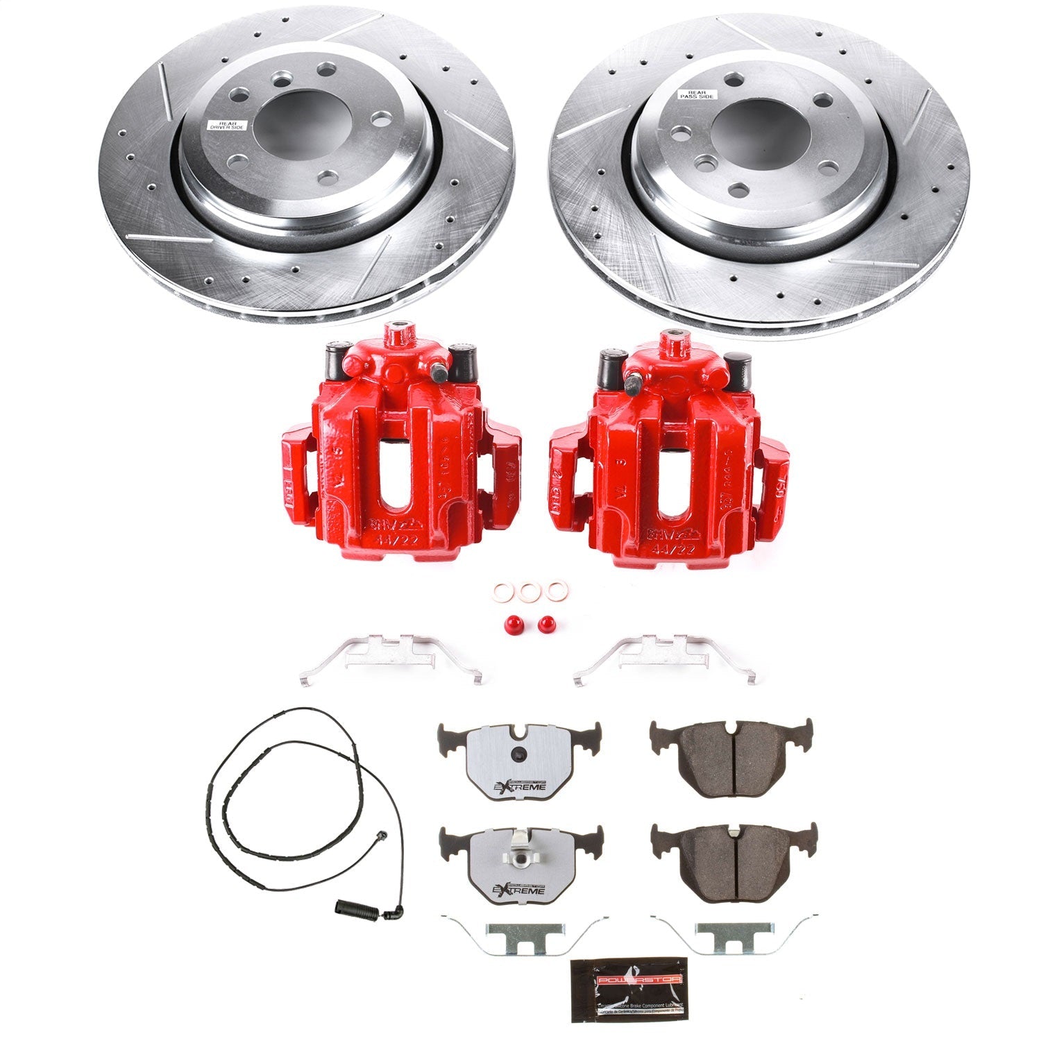PowerStop Rear Z26 Street Warrior Brake Kit w/ Calipers | BMW 330Ci (2006) (KC5729-26)
