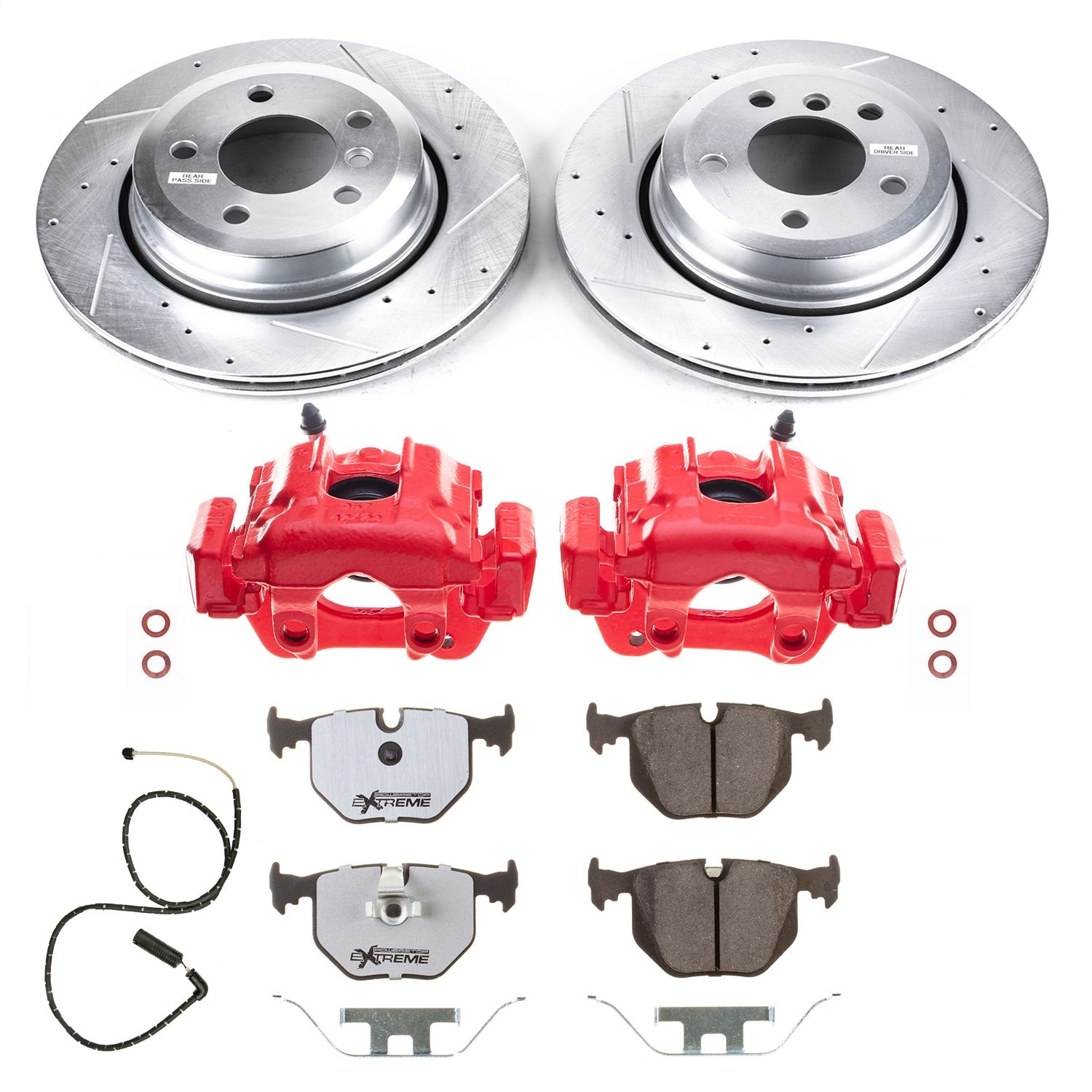 PowerStop Rear Z26 Street Warrior Brake Kit w/ Calipers | BMW X3 (10-04) (KC5738-26)