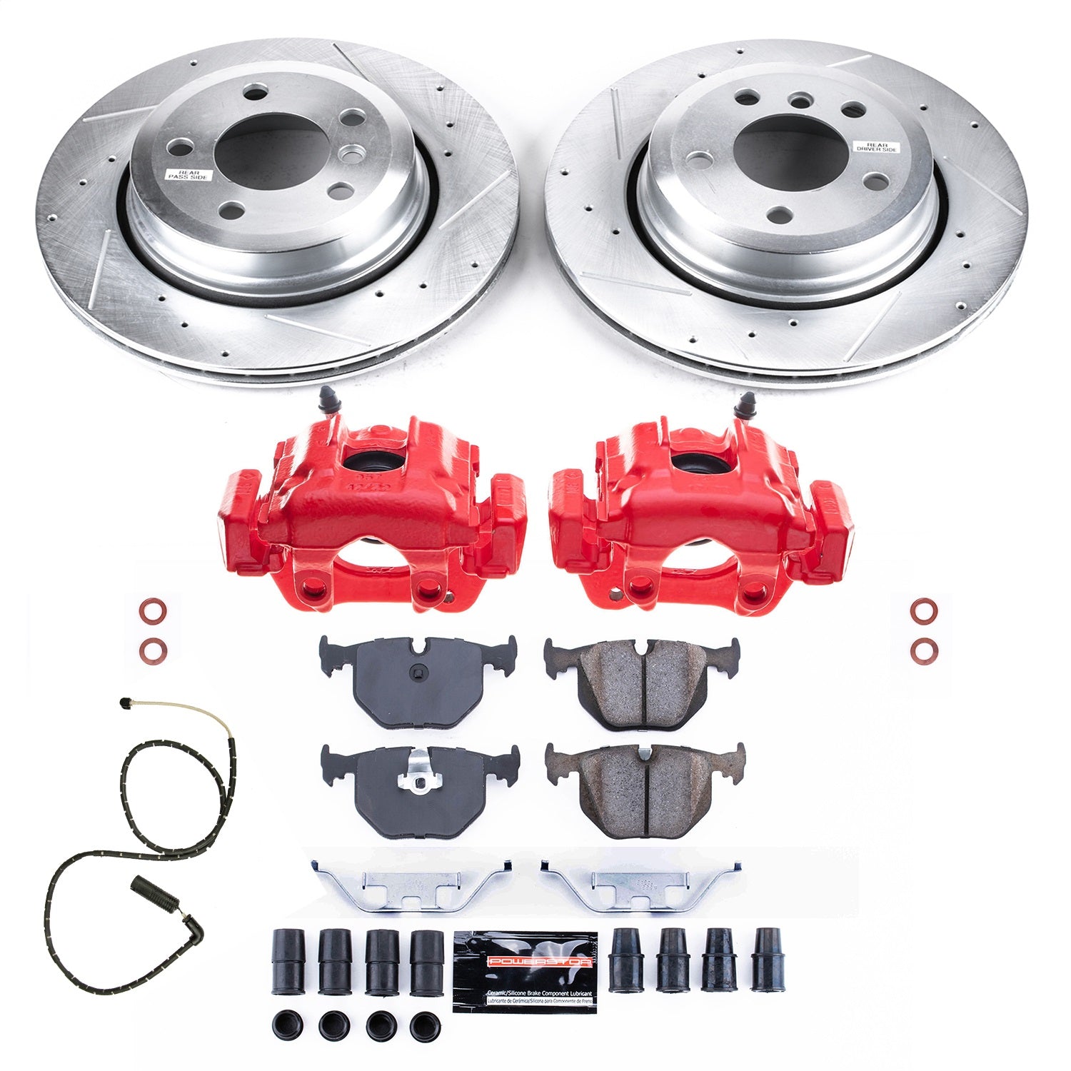 PowerStop Rear Z23 Evolution Sport Brake Kit w/ Calipers | BMW X3 (04-10) (KC5738)