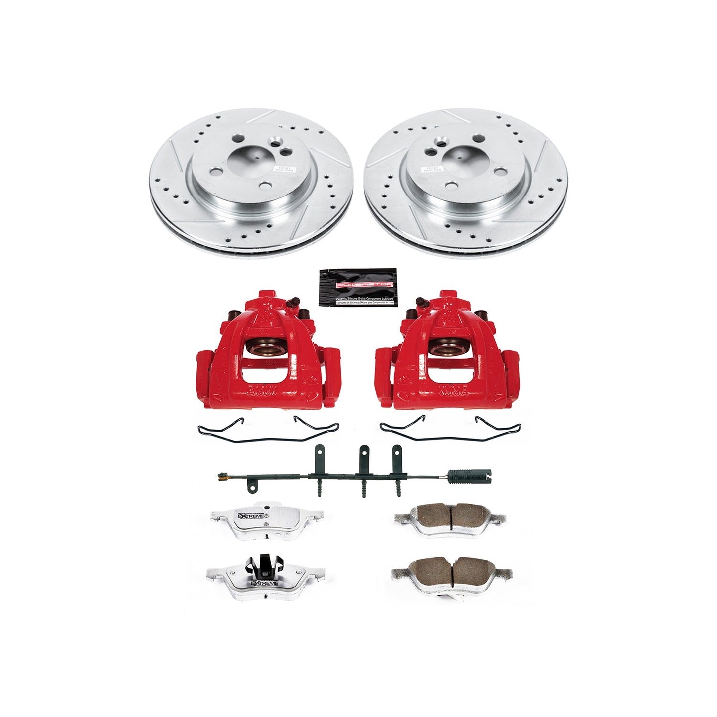 PowerStop Front Z26 Street Warrior Brake Kit w/ Calipers | Mini Cooper (07-08) (KC5780-26)