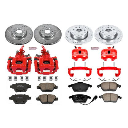 PowerStop Front & Rear Z23 Evolution Sport Brake Kit w/ Calipers | Volkswagen Beetle (12) (KC5801)