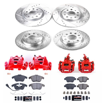 PowerStop Front & Rear Z23 Evolution Sport Brake Kit w/ Calipers | Volkswagen Passat (12-14) (KC5803)