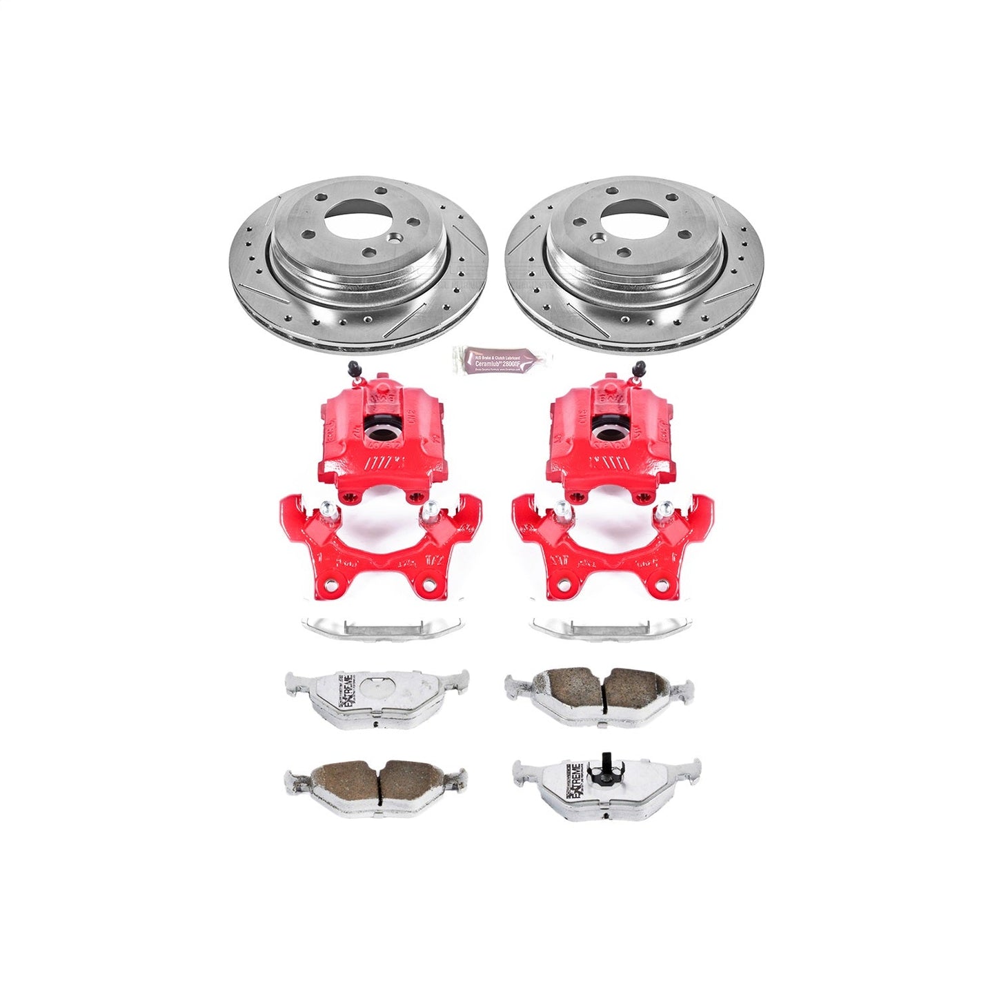PowerStop Rear Z26 Street Warrior Brake Kit w/ Calipers | BMW M3 (95-99) (KC581-26)