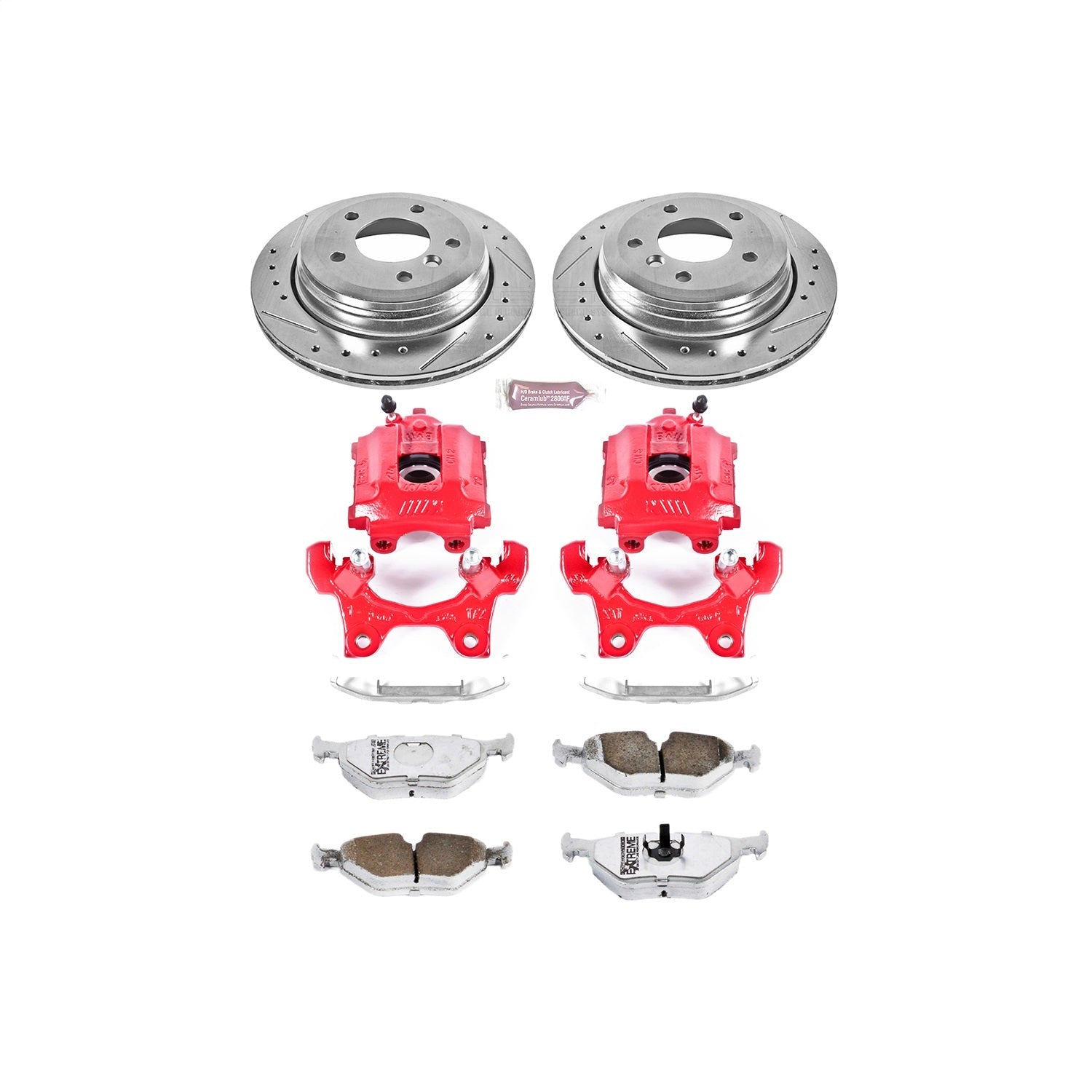 PowerStop Rear Z26 Street Warrior Brake Kit w/ Calipers | BMW M3 (95-99) (KC581-26)