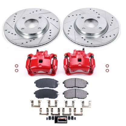 PowerStop Z23 Evolution Sport Front Brake Kit w/ Calipers | Nissan Sentra (07-12) (KC5817B)