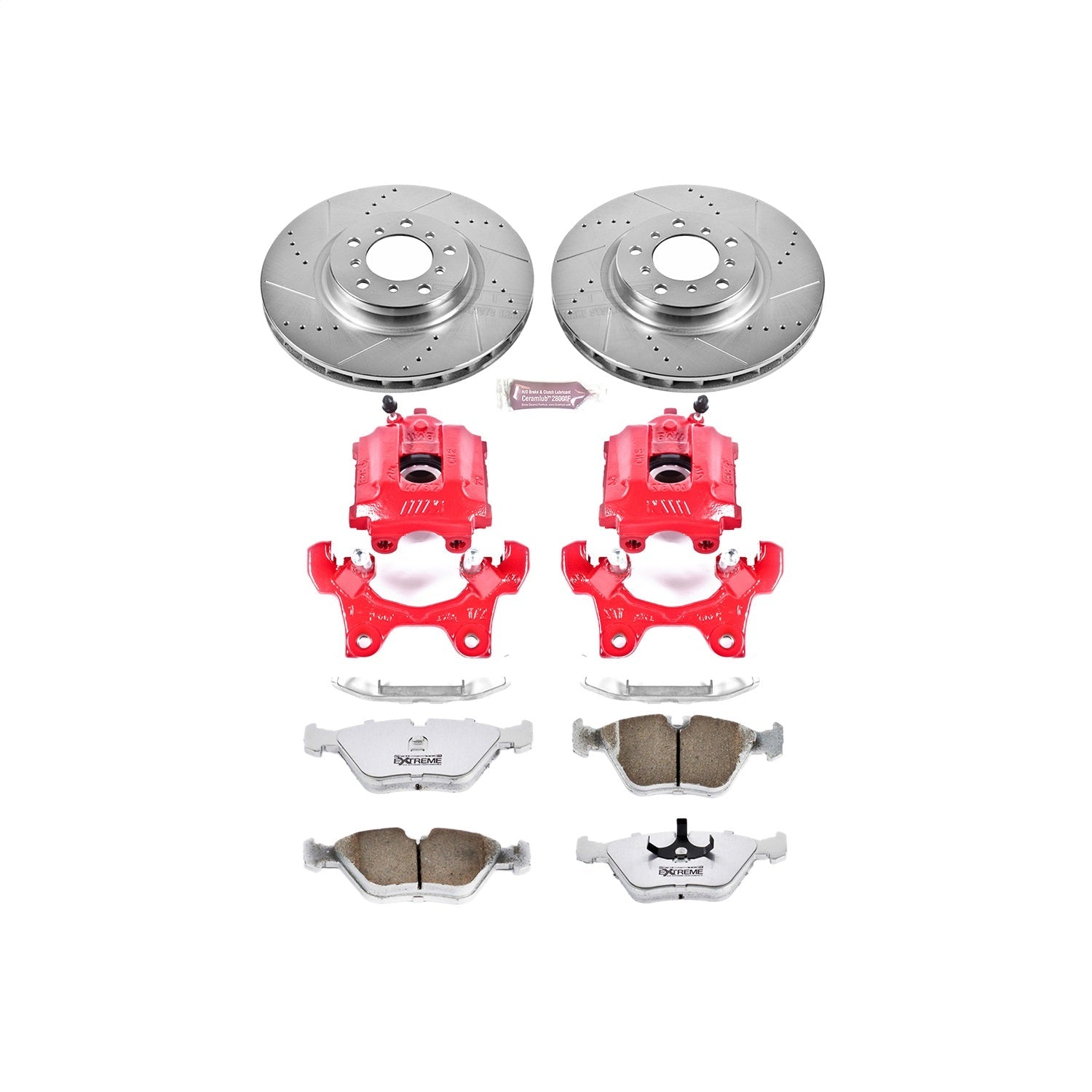 PowerStop Front Z26 Street Warrior Brake Kit w/ Calipers | BMW M3 (95-99) (KC582-26)