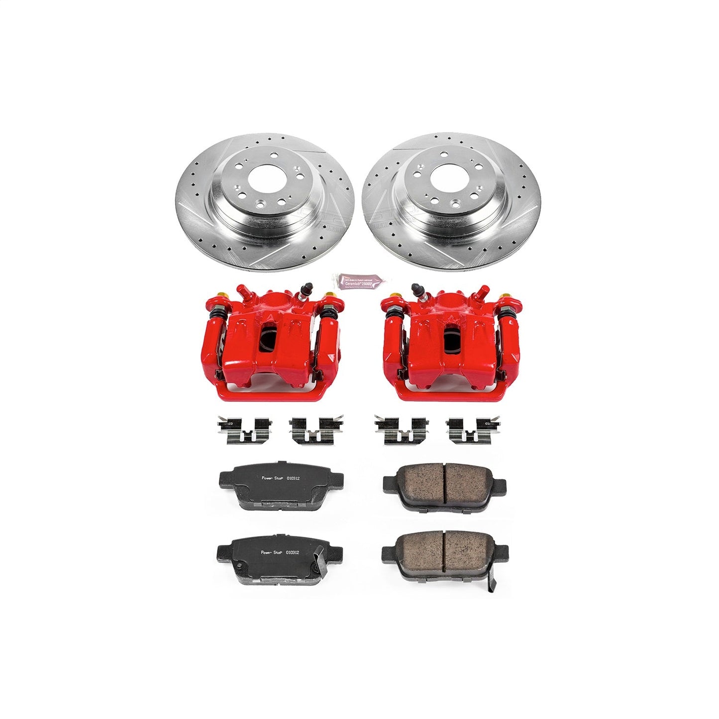 PowerStop Rear Z23 Evolution Sport Brake Kit w/ Calipers | Acura TL (09-14) (KC5854)