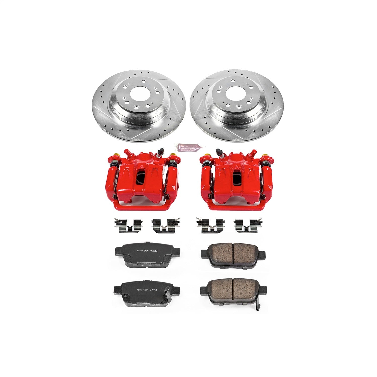 PowerStop Rear Z23 Evolution Sport Brake Kit w/ Calipers | Acura TL (09-14) (KC5854)
