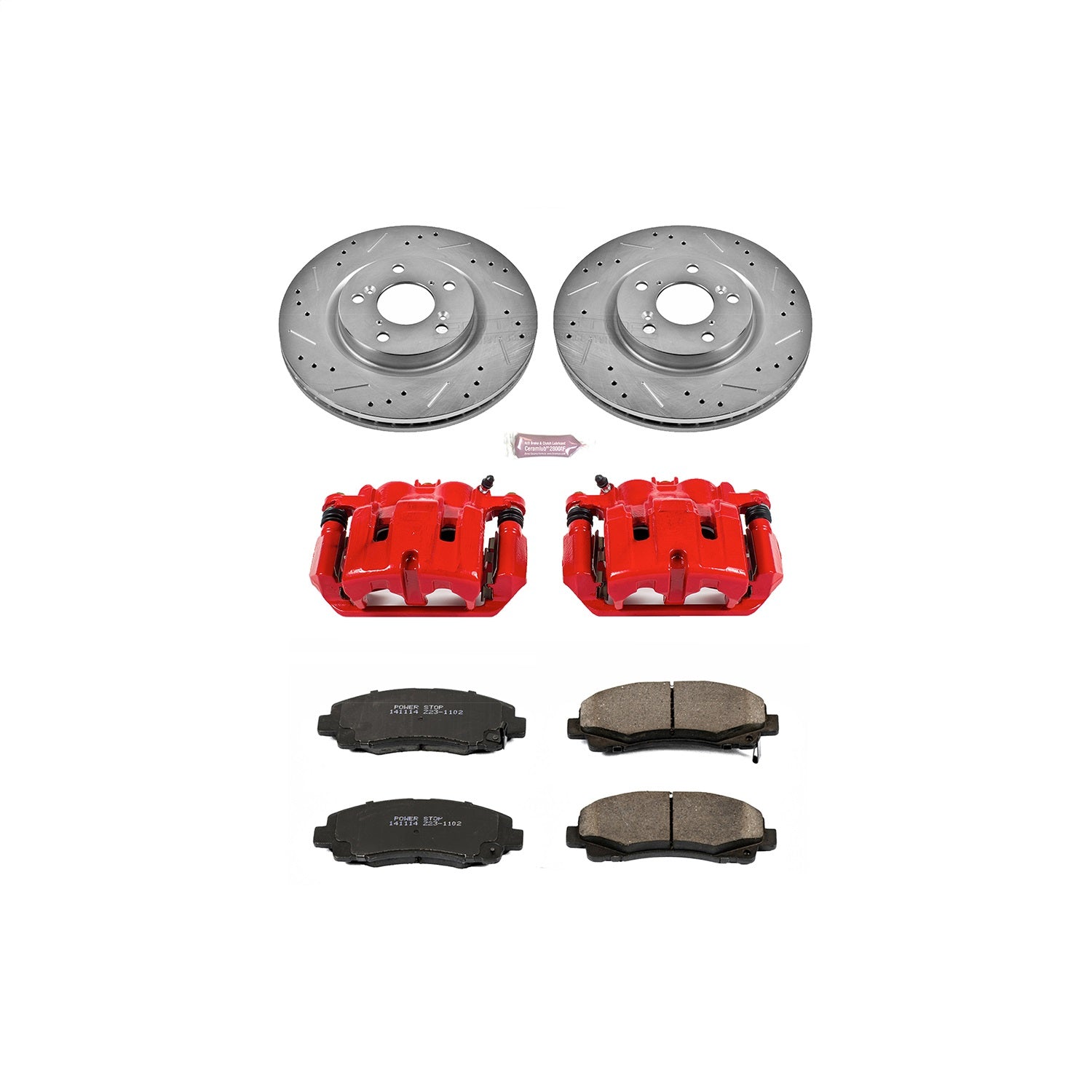 PowerStop Front Z23 Evolution Sport Brake Kit w/ Calipers | Acura TL (09-14) (KC5855)