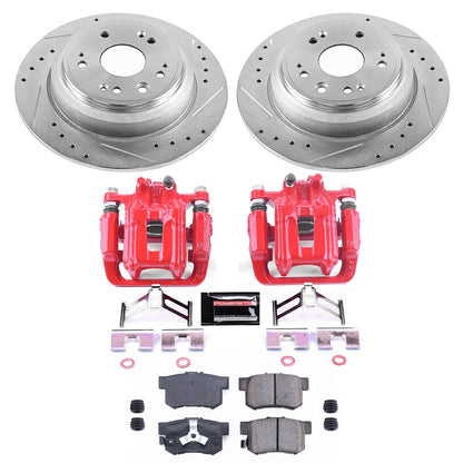 PowerStop Rear Z23 Evolution Sport Brake Kit w/ Calipers | Honda Accord Crosstour (10-11) (KC5859)