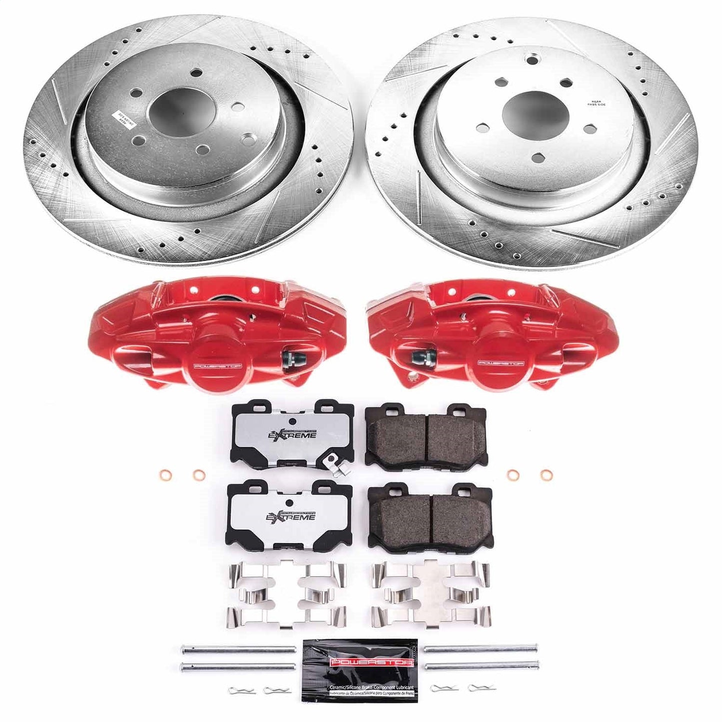 PowerStop Rear Z26 Street Warrior Brake Kit w/ Calipers | Infiniti FX50 (09-13) (KC5861-26)