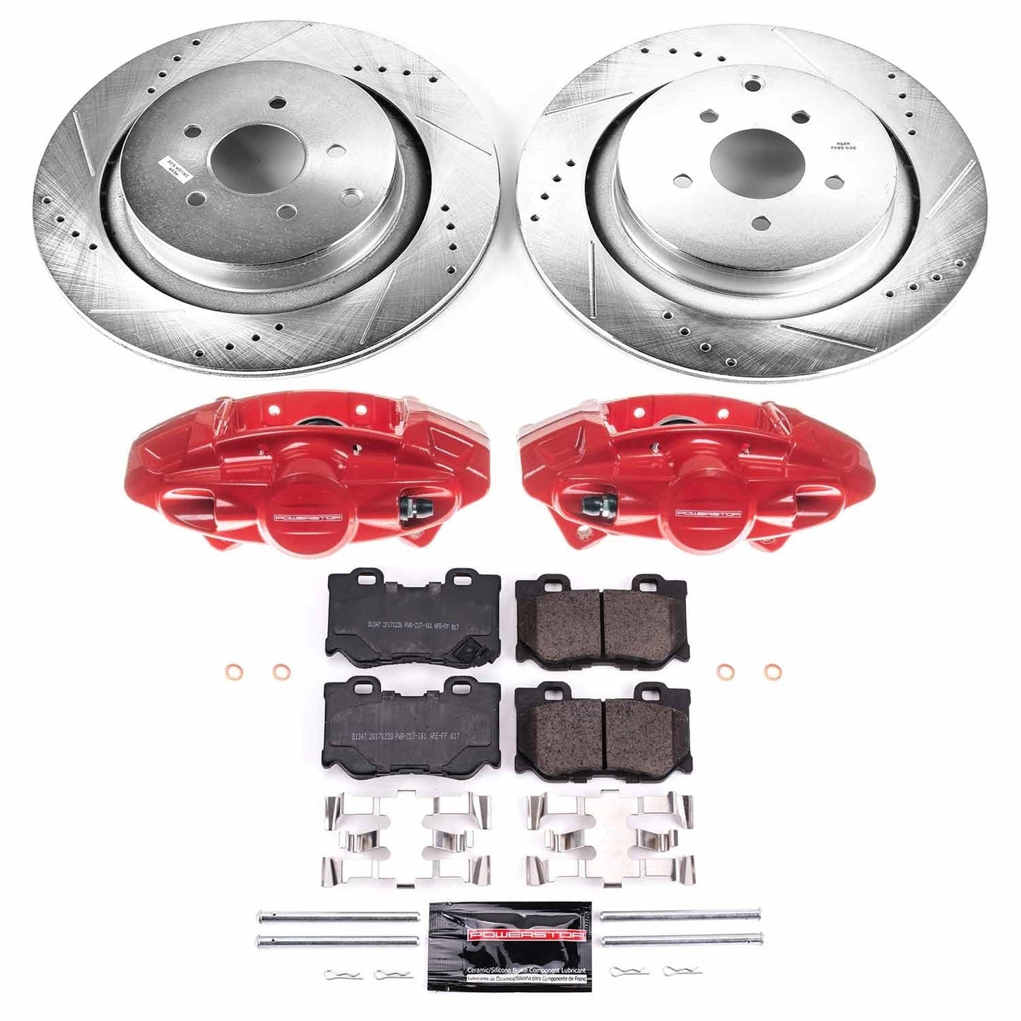 PowerStop Rear Z23 Evolution Sport Brake Kit w/ Calipers | Infiniti FX50 (09-13) (KC5861)