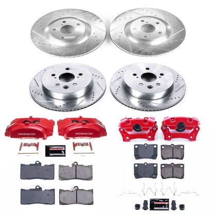 PowerStop Front & Rear Z23 Evolution Sport Brake Kit w/ Calipers | Lexus GS350 (09-11) (KC5869)