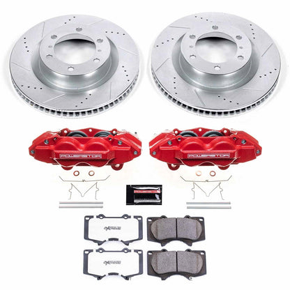PowerStop Front Z36 Truck & Tow Brake Kit w/ Calipers | Toyota 4Runner (10-15) (KC5873-36)