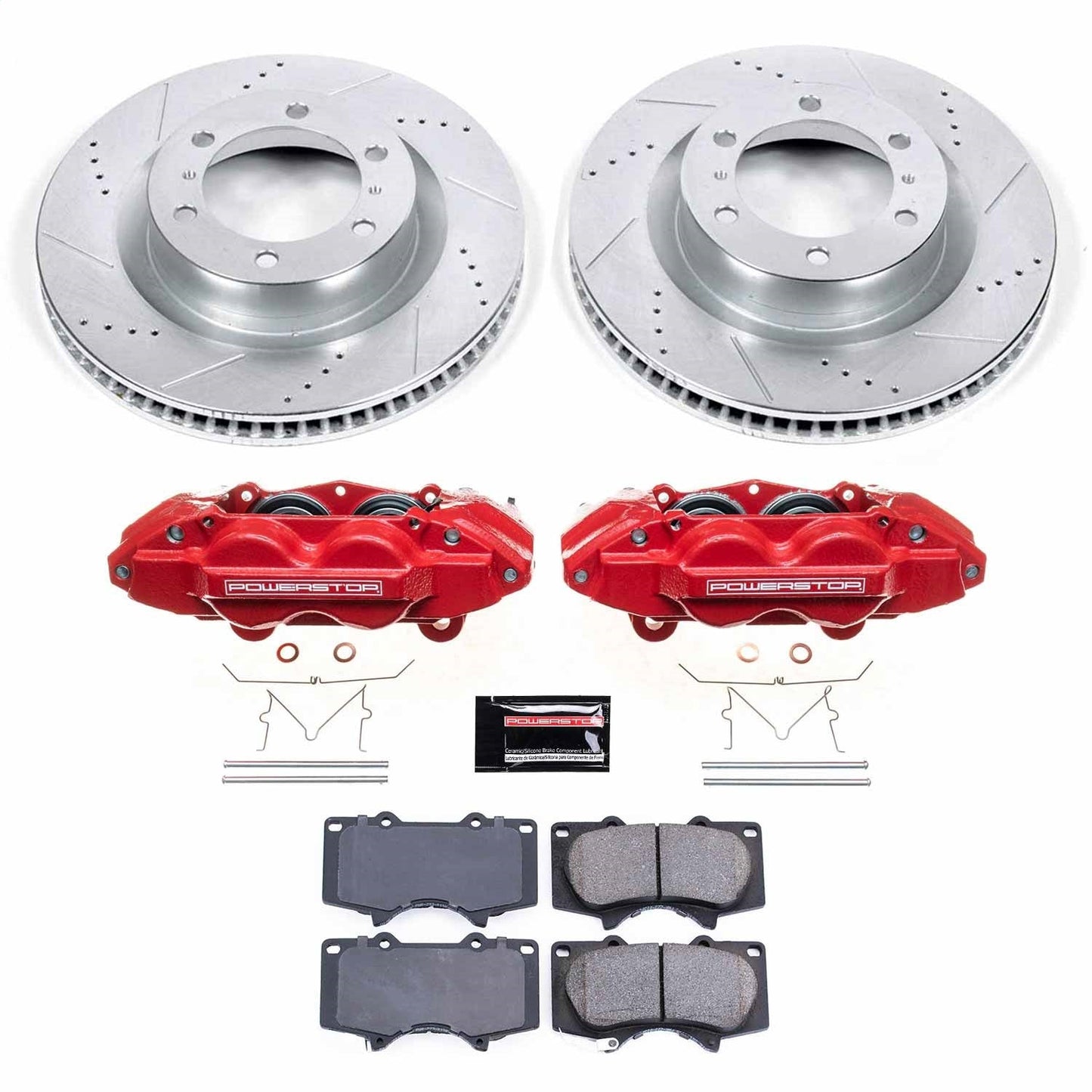 PowerStop Z23 Evolution Sport Front Brake Kit w/ Calipers | Lexus GX460 (10-15) (KC5873)