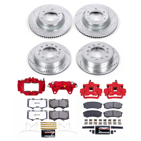 PowerStop Front & Rear Z23 Evolution Brake Kit w/ Calipers | Toyota 4Runner (15-22) (KC5874A)