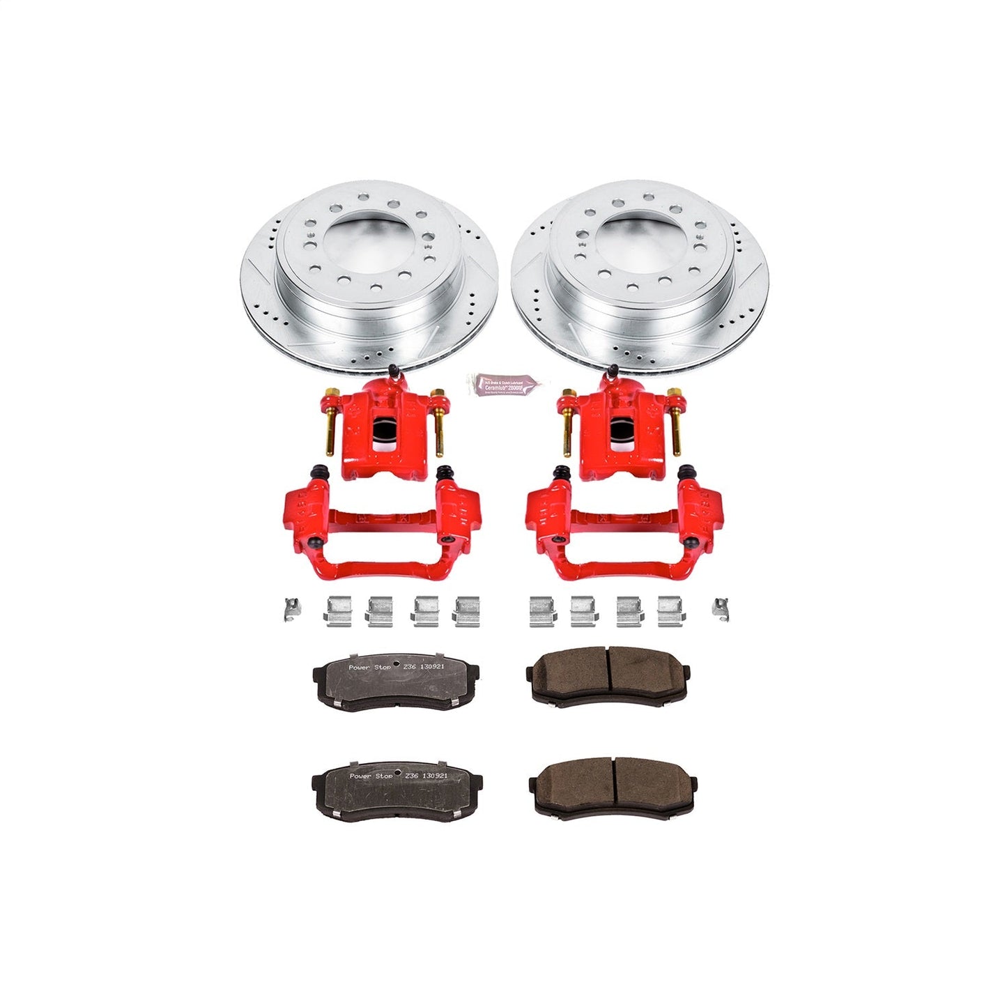 PowerStop Rear Z36 Truck & Tow Brake Kit w/ Calipers | Lexus GX460 (10-19) (KC5875-36)