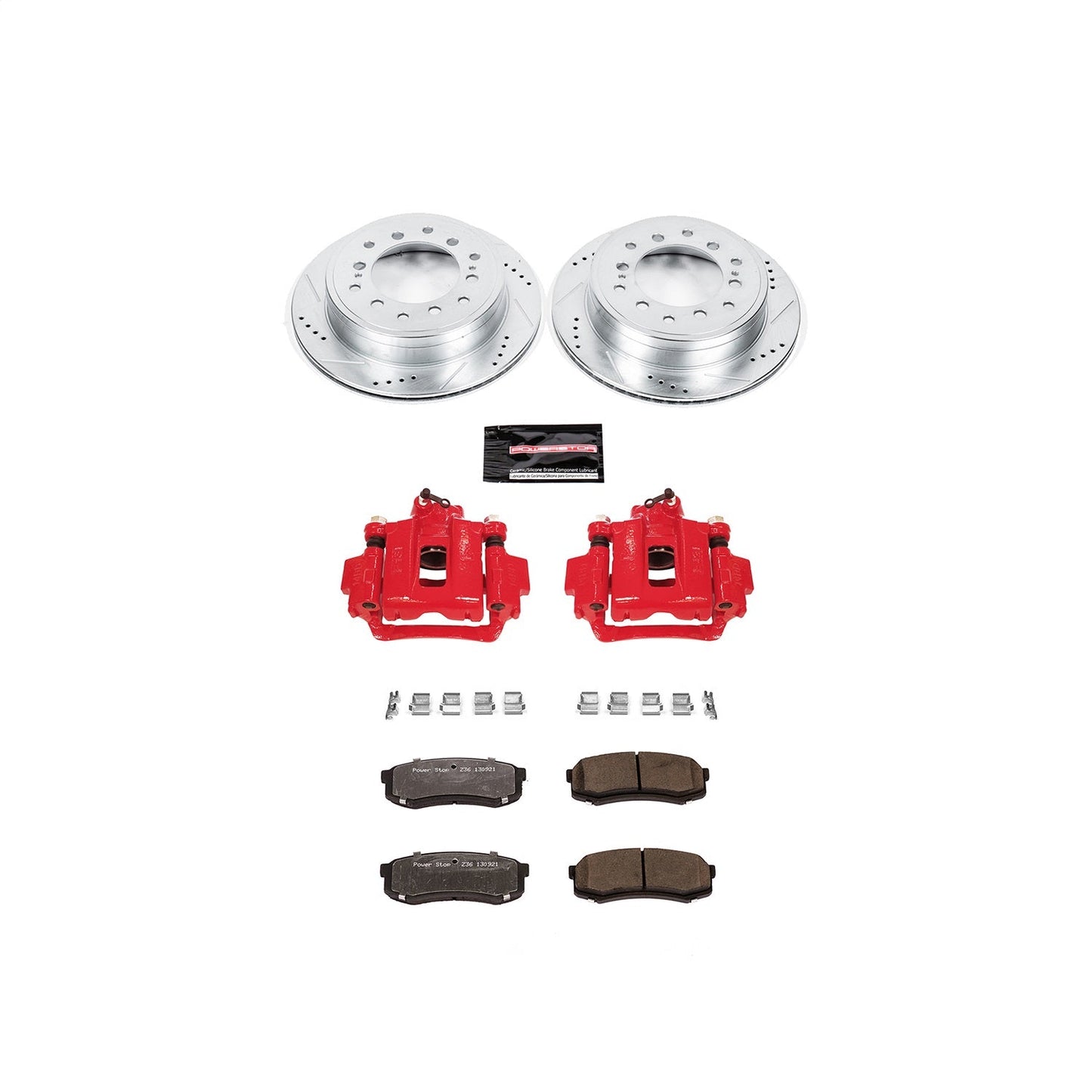 PowerStop Rear Z36 Truck & Tow Brake Kit w/ Calipers | Toyota FJ Cruiser (10-14) (KC5875A-36)