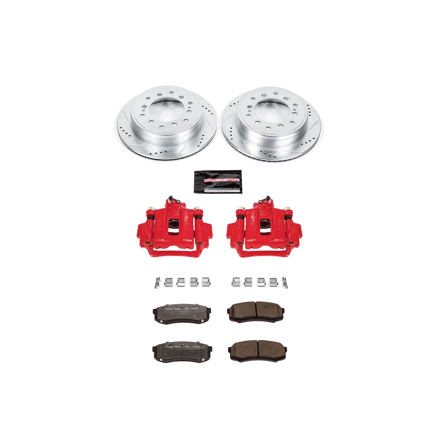 PowerStop Rear Z36 Truck & Tow Brake Kit w/ Calipers | Toyota FJ Cruiser (10-14) (KC5875A-36)