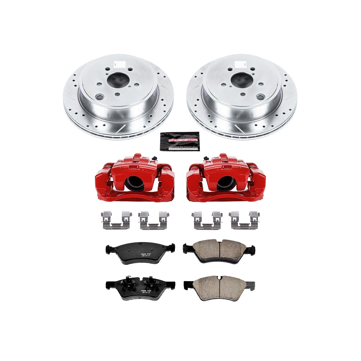 PowerStop Rear Z23 Evolution Sport Brake Kit w/ Calipers | Scion FR-S (13-16) (KC5883)