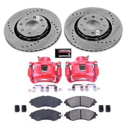 PowerStop Front Z23 Evolution Sport Brake Kit w/ Calipers | Chevrolet Aveo (04-11) (KC5893)